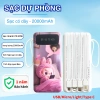 Sạc dự phòng 20.000mAh 20W nhanh, 4 cáp tích hợp, LED hiển dung lượng - Đa thiết bị, 229k
