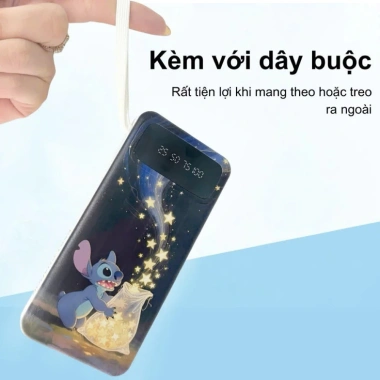 Sạc dự phòng 20.000mAh 20W nhanh, 4 cáp tích hợp, LED hiển dung lượng - Đa thiết bị, 229k 6