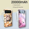 Sạc dự phòng 20.000mAh 20W nhanh, 4 cáp tích hợp, LED hiển dung lượng - Đa thiết bị, 229k 9