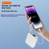 Sạc Dự Phòng 20.000mAh 3in1 Củ Cáp Sạc Nhanh Tháo Rời Phù Hợp Mọi Thiết Bị Giá 319.000 VND 6