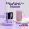 Sạc dự phòng 20.000mAh 4 dây cáp sạc nhanh, LED hiển thị mini, di động – Giá 91.000₫ 2