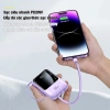 Sạc dự phòng 20.000mAh 4 dây cáp sạc nhanh, LED hiển thị mini, di động – Giá 91.000₫ 5