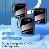 Sạc Dự Phòng 20.000mAh - 4 Dây Sạc Nhanh, Tương Thích Nhiều Thiết Bị, Pin Mini Tiện Lợi - Giá 155.000 VND 2