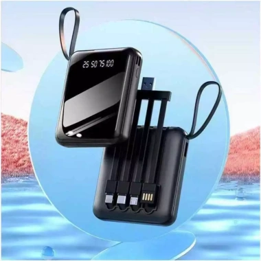 Sạc Dự Phòng 20.000mAh - 4 Dây Sạc Nhanh, Tương Thích Nhiều Thiết Bị, Pin Mini Tiện Lợi - Giá 155.000 VND 10
