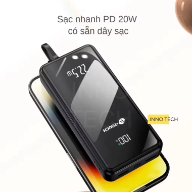 Sạc Dự Phòng 20.000mAh 50.000mAh PD 22.5W Sạc Nhanh Dùng 5 Lần Cáp Kèm Giá 300k 9 Sạc Dự Phòng 20.000mAh 50.000mAh PD 22.5W Sạc Nhanh Dùng 5 Lần Cáp Kèm Giá 300k 9