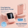 Sạc dự phòng 20.000mAh cáp sạc nhanh, màn hình LED, 3 dây cáp - 259.000 VND