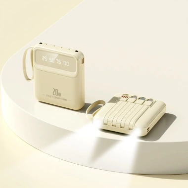 Sạc dự phòng 20.000mAh cáp tích hợp 4 đầu - Sạc nhanh mọi thiết bị, giá ưu đãi 116k 2