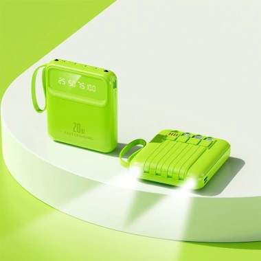 Sạc dự phòng 20.000mAh cáp tích hợp 4 đầu - Sạc nhanh mọi thiết bị, giá ưu đãi 116k 5