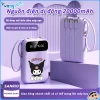 Sạc dự phòng 20.000mAh Disney Kuromi, cáp tích hợp, sạc nhanh cho Apple, Huawei, Xiaomi - Giá chỉ 185.900 VND