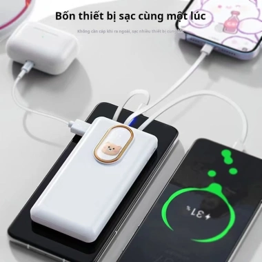 Sạc dự phòng 20.000mAh dung lượng lớn kèm 4 dây, sạc mọi mẫu điện thoại - Giá ưu đãi 123.960 VND 4