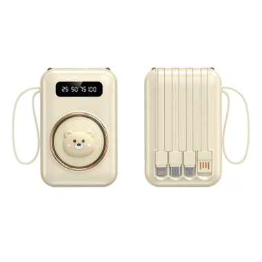 Sạc dự phòng 20.000mAh nhẹ, dễ thương, kèm 4 dây hỗ trợ sạc mọi loại điện thoại - Giá ưu đãi 189.000 VND