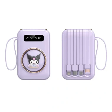 Sạc dự phòng 20.000mAh nhẹ, dễ thương, kèm 4 dây hỗ trợ sạc mọi loại điện thoại - Giá ưu đãi 189.000 VND
