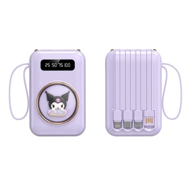 Sạc dự phòng 20.000mAh nhẹ dễ thương, kèm 4 dây sạc đa năng, hỗ trợ mọi điện thoại - Giá 186k 10