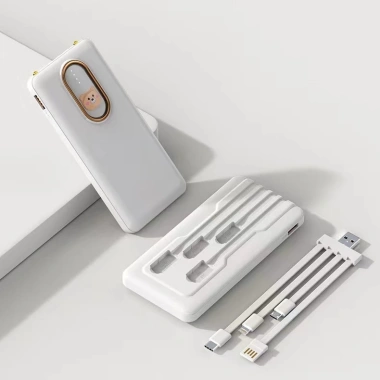 Sạc dự phòng 20.000mAh tiện lợi, tích hợp 4 cáp, sạc mọi điện thoại - Giá 126.780₫