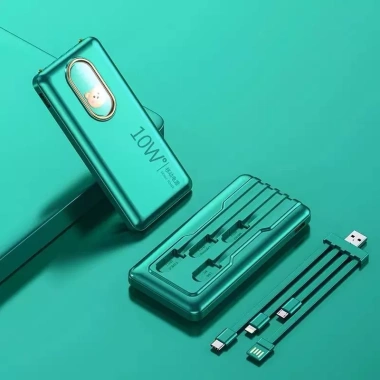 Sạc dự phòng 20.000mAh tiện lợi, tích hợp 4 cáp, sạc mọi điện thoại - Giá 126.780₫ 9 Sạc dự phòng 20.000mAh tiện lợi, tích hợp 4 cáp, sạc mọi điện thoại - Giá 126.780₫ 9