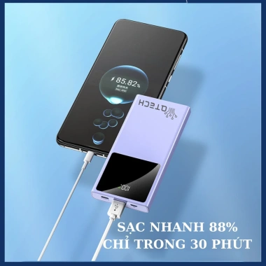 Sạc dự phòng 20.000mAh xả kho - kèm cáp đa năng, sạc nhanh PD, chỉ 299.000 VNĐ 5