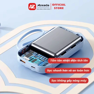 Sạc Dự Phòng 22.5W P03 20.000mAh/10.000mAh - 3 Dây Sạc Nhanh + Màn Hình LED