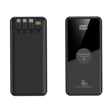 Sạc dự phòng 30.000mAh 100W sạc nhanh, tích hợp dây sạc Linkeetech – 395.000 VND