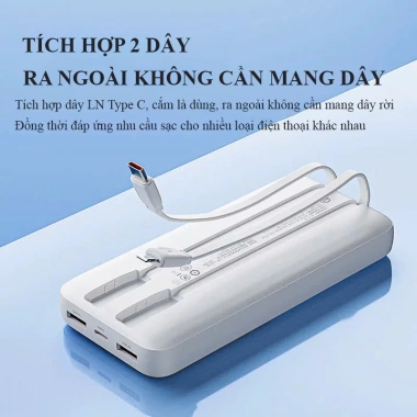Sạc Dự Phòng 30.000mAh 22.5W PD QC3.0 – Màn Hình LED, Dung Lượng Lớn, Tương Thích Mọi Thiết Bị 8