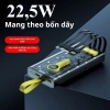 Sạc dự phòng 30.000mAh 22.5W PD20W 4 đầu cáp LED, bảo hành 12 tháng – 329.000₫ 5