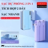 Sạc Dự Phòng 30.000mAh Đa Năng 3in1 - Sạc Nhanh 22.5W, Tích Hợp Dây, Sạc Nhiều Thiết Bị, Giá 399k 2