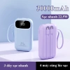 Sạc Dự Phòng 30.000mAh PD 22.5W - Sạc Nhanh, Dây Đôi, Quai Xách, LED Đa Năng, Giá 359.000đ