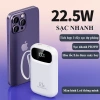 Sạc Dự Phòng 30.000mAh PD 22.5W - Sạc Nhanh, Dây Đôi, Quai Xách, LED Đa Năng, Giá 359.000đ 4