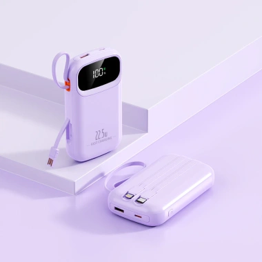 Sạc Dự Phòng 30.000mAh PD 22.5W - Sạc Nhanh, Dây Đôi, Quai Xách, LED Đa Năng, Giá 359.000đ