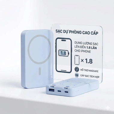 Sạc dự phòng 30.000mAh sạc nhanh 100W PD20W, màn hình hiển thị pin, an toàn, bảo hành 1 năm, chỉ 380.000 VND