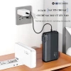 Sạc Dự Phòng 30.000mAh - Sạc Nhanh 22.5W PD20, tích hợp 2 dây, cắm AC, màn hình hiển thị pin, giá ưu đãi 399k 5