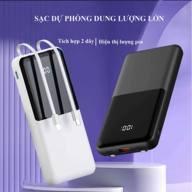 Sạc Dự Phòng 30.000mAh, Sạc Nhanh QC 22.5W, Đồng Thời Sạc 3 Thiết Bị - Giá 299k 2