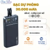 Sạc dự phòng 30.000mAh Siêu Nhanh - 2 dây sẵn, màn hình LED, 377.000₫