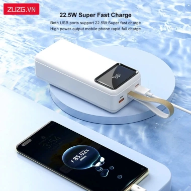Sạc dự phòng 30.000mAh ZUZG J31 – Sạc nhanh 22.5W, ABS chịu lửa, giá chỉ 525.000₫ 3 Sạc dự phòng 30.000mAh ZUZG J31 – Sạc nhanh 22.5W, ABS chịu lửa, giá chỉ 525.000₫ 3