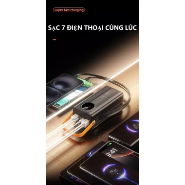 Sạc Dự Phòng 50.000-80.000mAh 120W Sạc Nhanh, Tặng Cáp Sạc Nhanh - Giá 275.000 VND 6