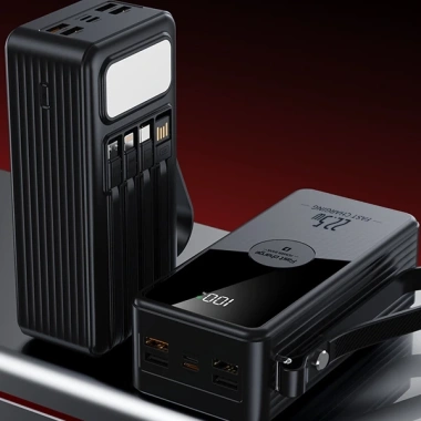 Sạc Dự Phòng 50.000-80.000mAh 120W Sạc Nhanh, Tặng Cáp và Nhiều Dây, Dung Lượng Lớn Giá 295.000 VND