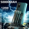 Sạc dự phòng 50.000mAh 120W nhanh, dung lượng lớn kèm dây cắm đa điện thoại - 215k 3