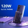 Sạc dự phòng 50.000mAh 120W nhanh, dung lượng lớn kèm dây cắm đa điện thoại - 215k 4