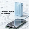 Sạc dự phòng 50.000mAh 20W Siêu nhanh - Kèm 3 cáp - Giá chỉ 339.999 VND 5
