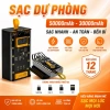Sạc Dự Phòng 50.000mAh 22.5W Siêu Nhanh, 4 Dây Đa Năng, Sạc Laptop, Điện Thoại, Tablet