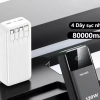Sạc Dự Phòng 50.000mAh 80.000mAh, 4 Dây 120W + Đèn, Tặng Dây Sạc Nhanh - 238k 3