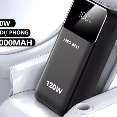 Sạc Dự Phòng 50.000mAh 80.000mAh, 4 Dây 120W + Đèn, Tặng Dây Sạc Nhanh - 238k 7
