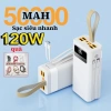 Sạc dự phòng 50.000mAh dung lượng lớn, sạc nhanh 120W - Giá chỉ 116.000₫