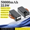 Sạc dự phòng 50.000mAh sạc nhanh 22.5W, đèn chiếu sáng, 2 dây sạc, màn hình LED - 429.000 VND 8