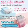 Sạc dự phòng 50.000mAh tích hợp 4 dây cáp 22.5W sạc nhanh, đa thiết bị, an toàn, chỉ 299.999₫