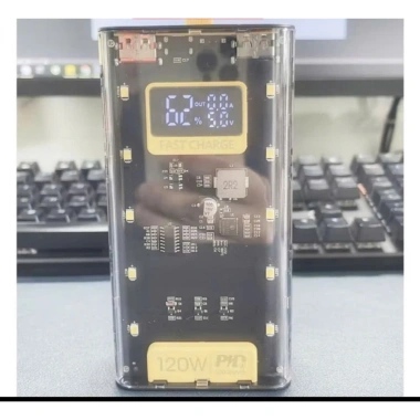 Sạc Dự Phòng 50.000mAh Trong Suốt Check‑in Máy Bay - Sạc Nhanh 22.5W, Đầu Sạc Đa Dụng, LED Hiển Thị, Giá 329.000₫