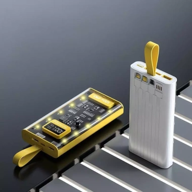 Sạc dự phòng 50.000mAh trong suốt, PD 22.5W sạc nhanh, 10 LED tích hợp, giá chỉ 200.000đ 7