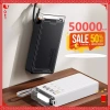 Sạc dự phòng 50.000mAh trong suốt PD120W/20W, đèn LED chiếu sáng, giảm giá 520k bảo hành 4