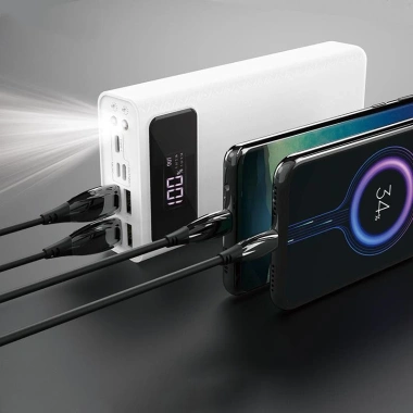 Sạc dự phòng 50.000mAh/40.000mAh dung lượng lớn, 4 đầu vào 3 đầu ra, sạc nhanh - Giá 300.000đ