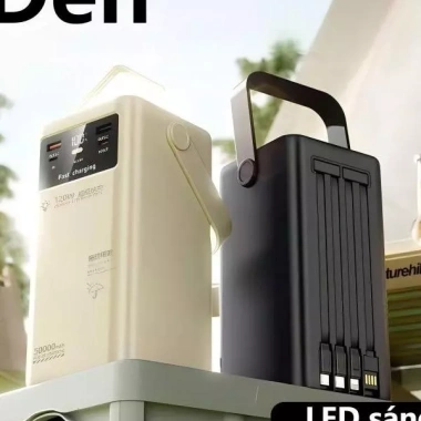 Sạc dự phòng 80.000mAh 120W nhanh, tặng dây sạc, pin dung lượng lớn, hỗ trợ đa điện thoại - 269.000₫ 4