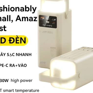 Sạc dự phòng 80.000mAh 120W nhanh, tặng dây sạc, pin dung lượng lớn, hỗ trợ đa điện thoại - 269.000₫ 7